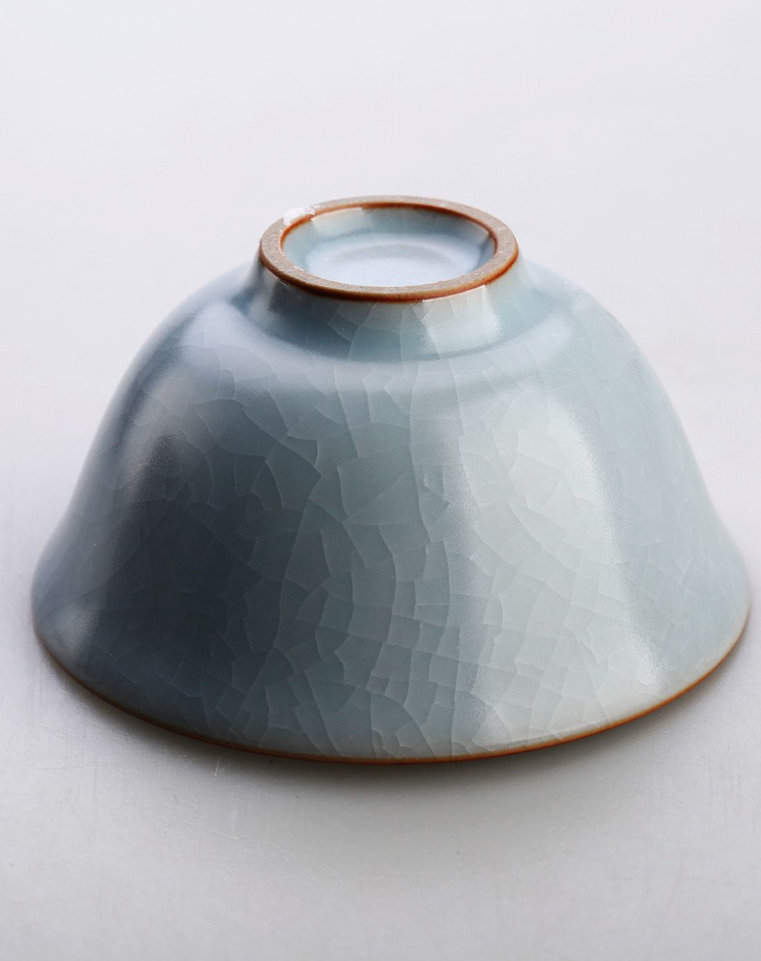 束氏 汝窑玛瑙入釉 大口品茗杯 礼盒装