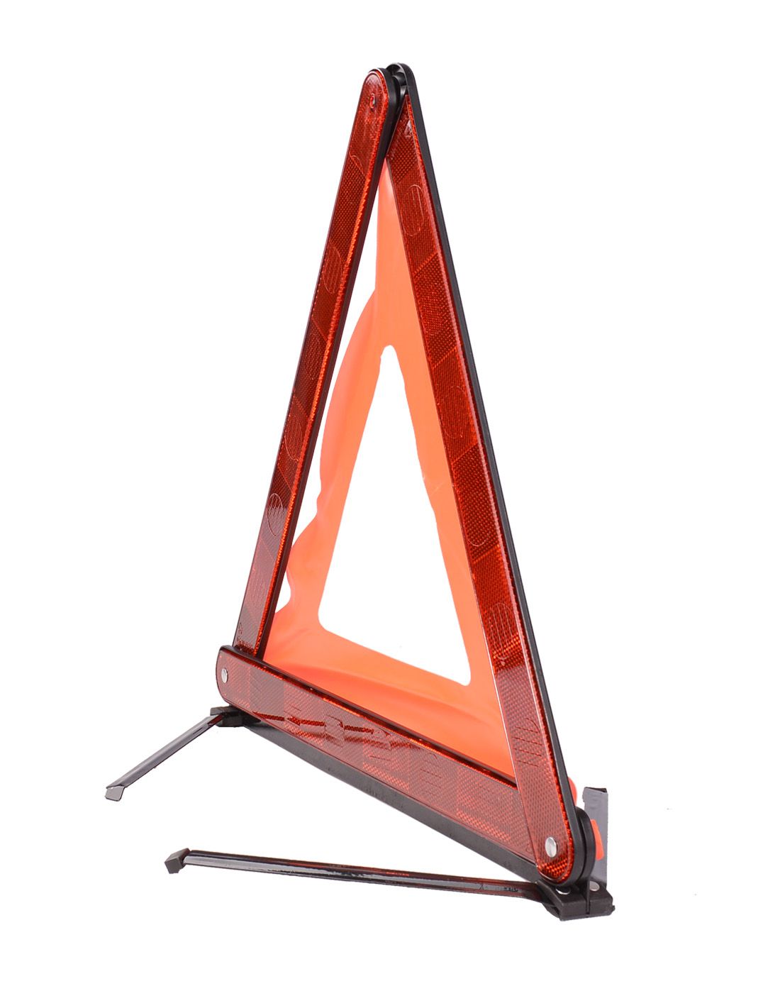 在路上 反光三角架