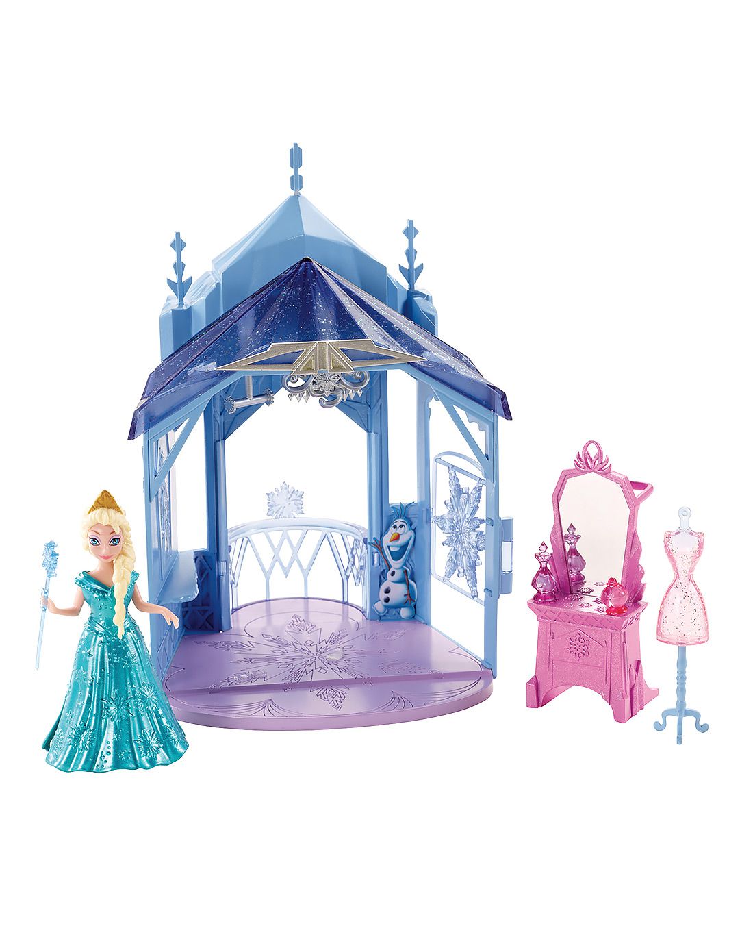 费雪fisher-price玩具专场直发货disney迪士尼冰雪奇缘之公主城堡cjv