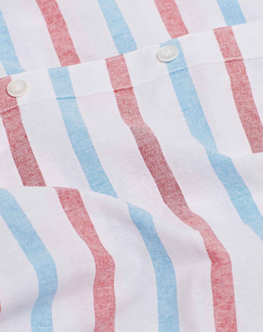 女款红/蓝色可爱条纹无袖衬衫