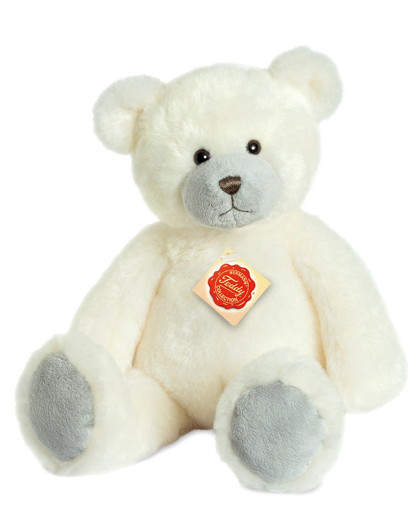 德国hermann teddy赫尔曼奶油色短毛泰迪熊 38cm 收藏手工版 仿真玩偶