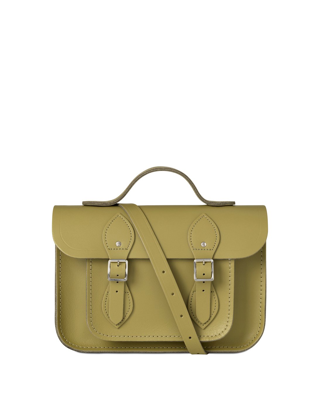 cambridge satchel女款11寸手工牛皮斜跨手提剑桥包