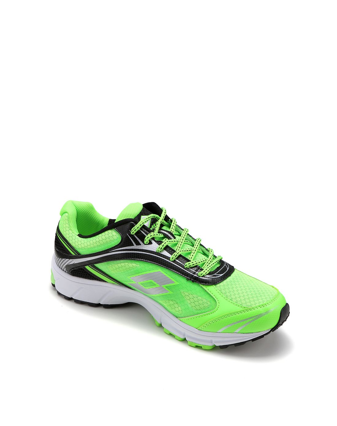 李宁&lotto运动装备专场减震透气 男款荧光嫩绿色跑鞋erhl003-2_唯品