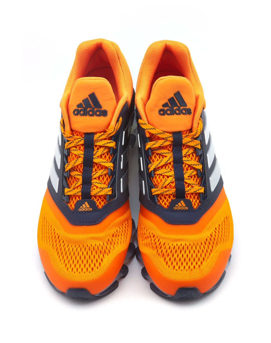 缓震透气 男款刀锋战士亮橙色跑步鞋 阿迪达斯adidas
