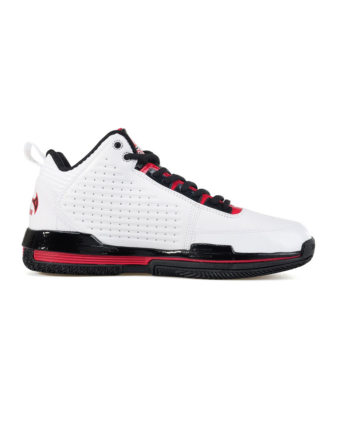 耐磨缓震 男款白配黑色专业篮球鞋 巴蒂尔八代