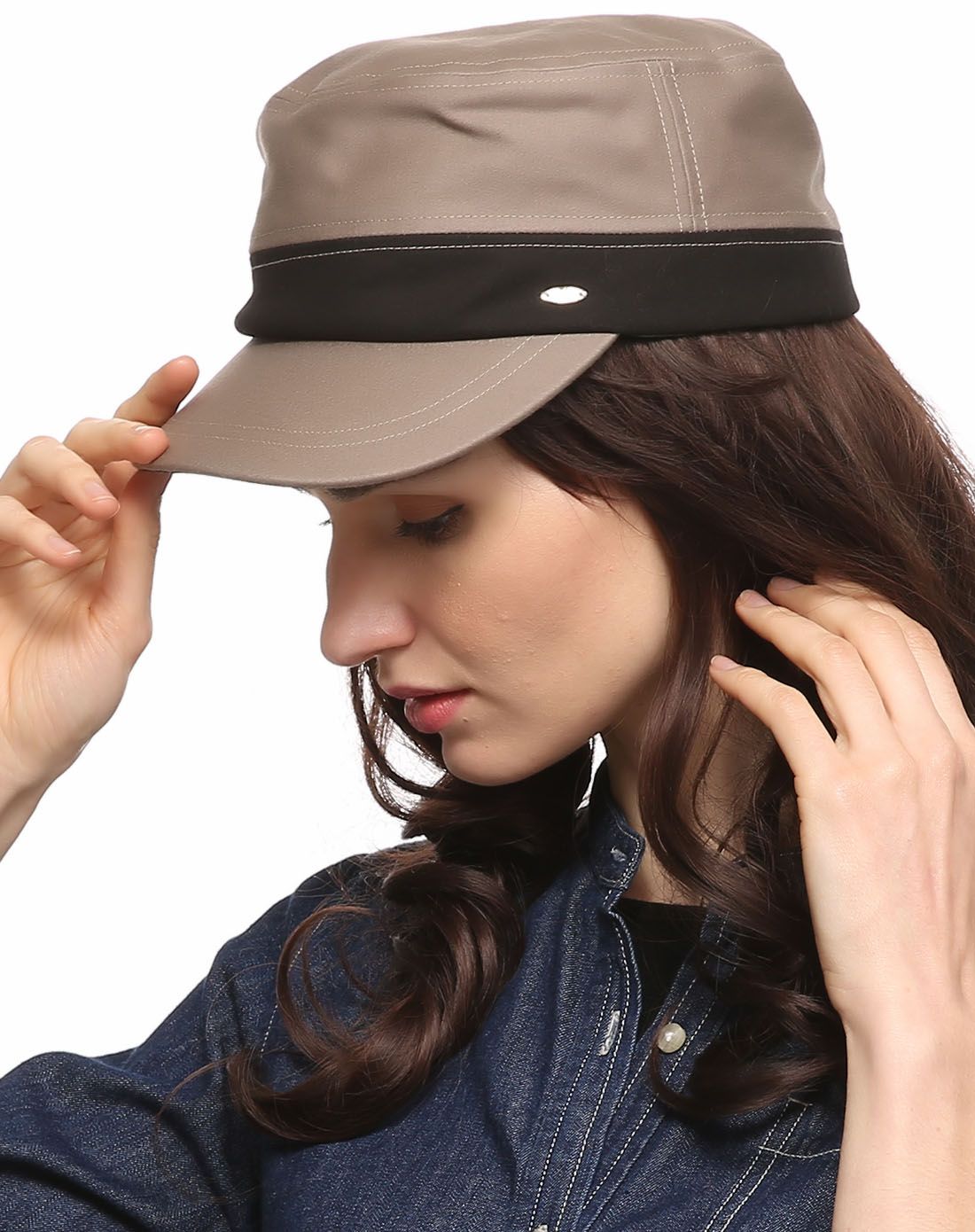 专柜同款全棉驼色邮差帽