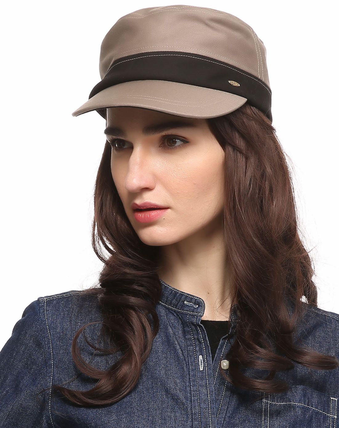 elle配饰专场专柜同款全棉驼色邮差帽15wep-11-303-62_唯品会