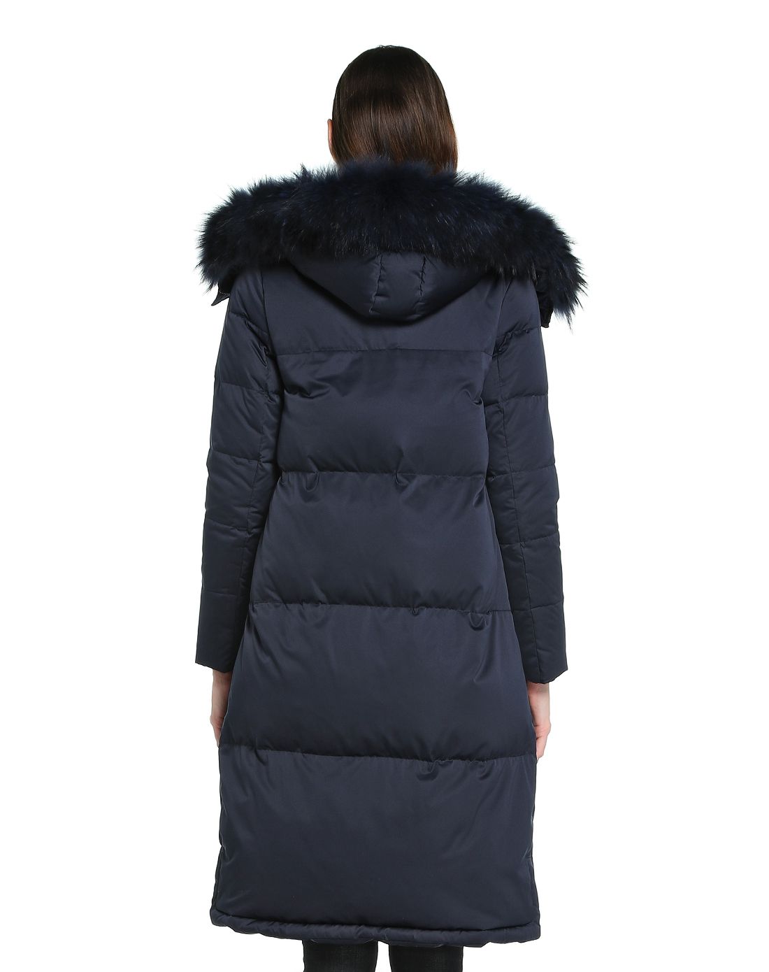 哥弟girdear黑色连帽经典长款长袖羽绒服a400045-4000822-736_唯品会