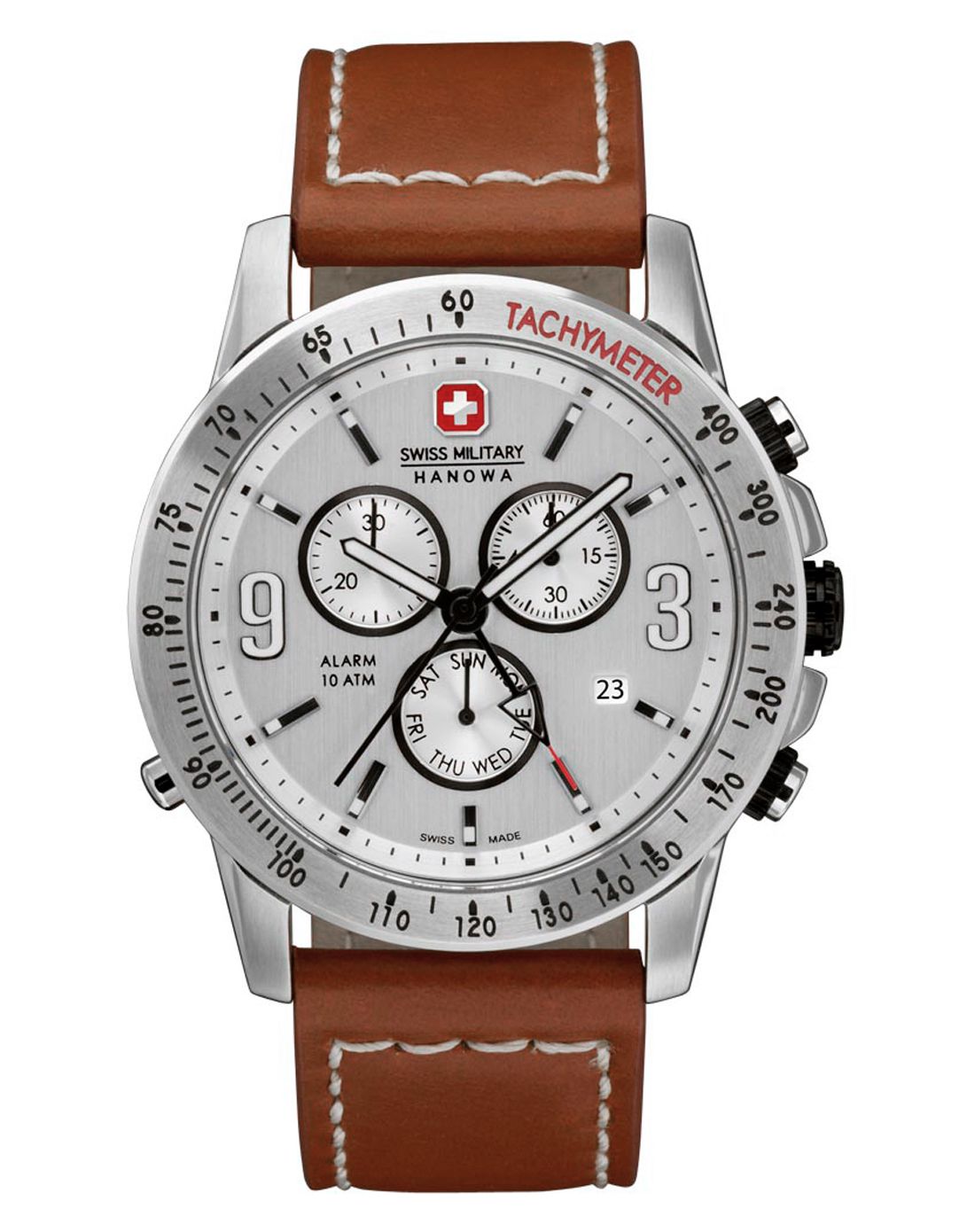 hanowa 复古简约黑盘男士石英腕表