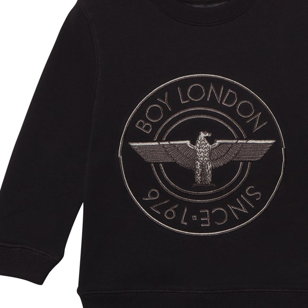 英版boy london 鹰标印花图案男女童款宽松纯棉套头卫衣特别版