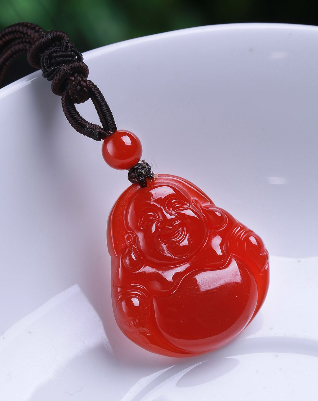 天然红玛瑙挂件佛公