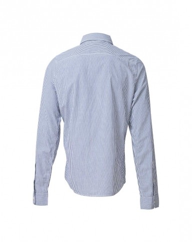 hollister男男款条纹蓝色长袖衬衫3252590906023_唯品会