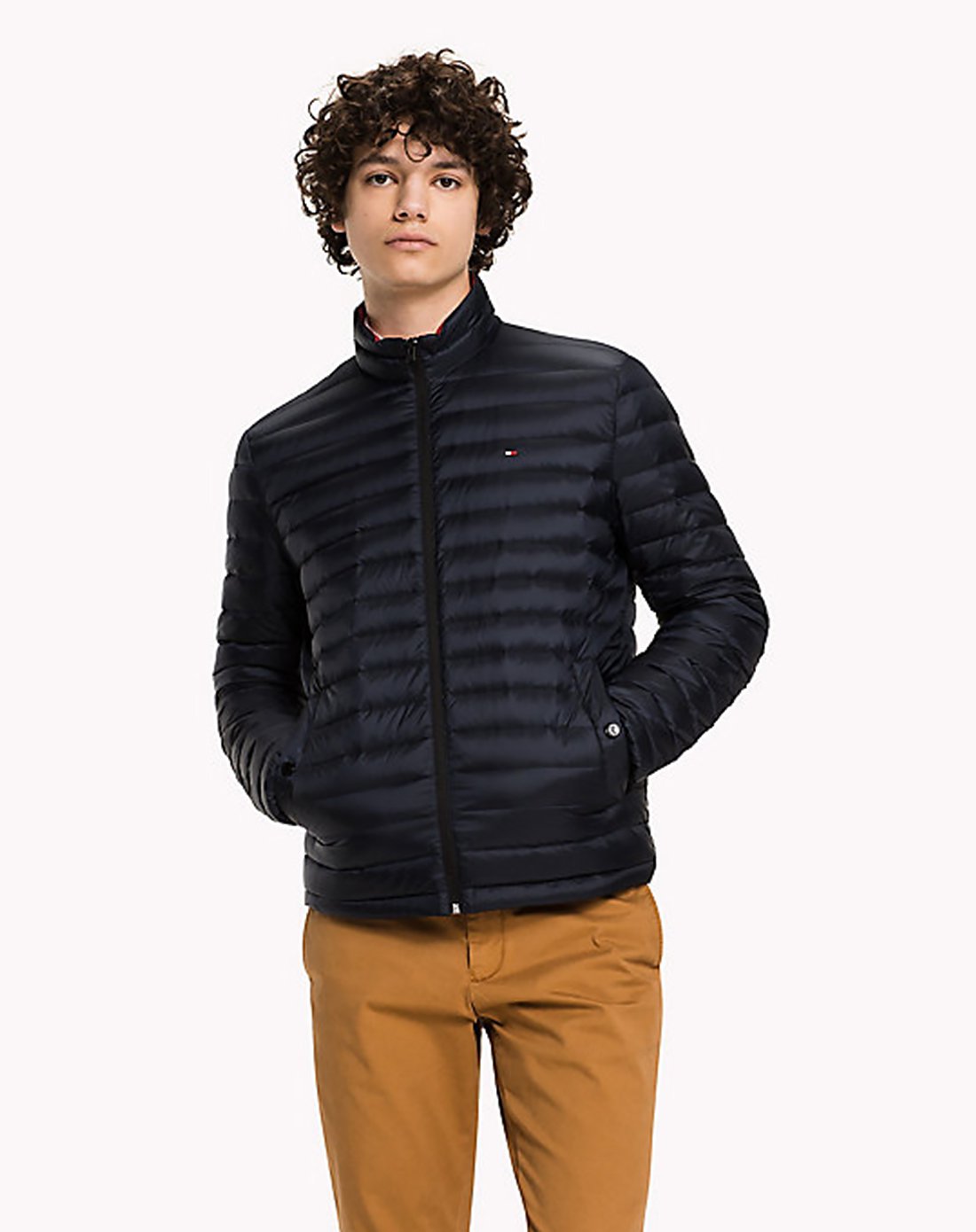 tommyhilfiger男士短款便携羽绒服