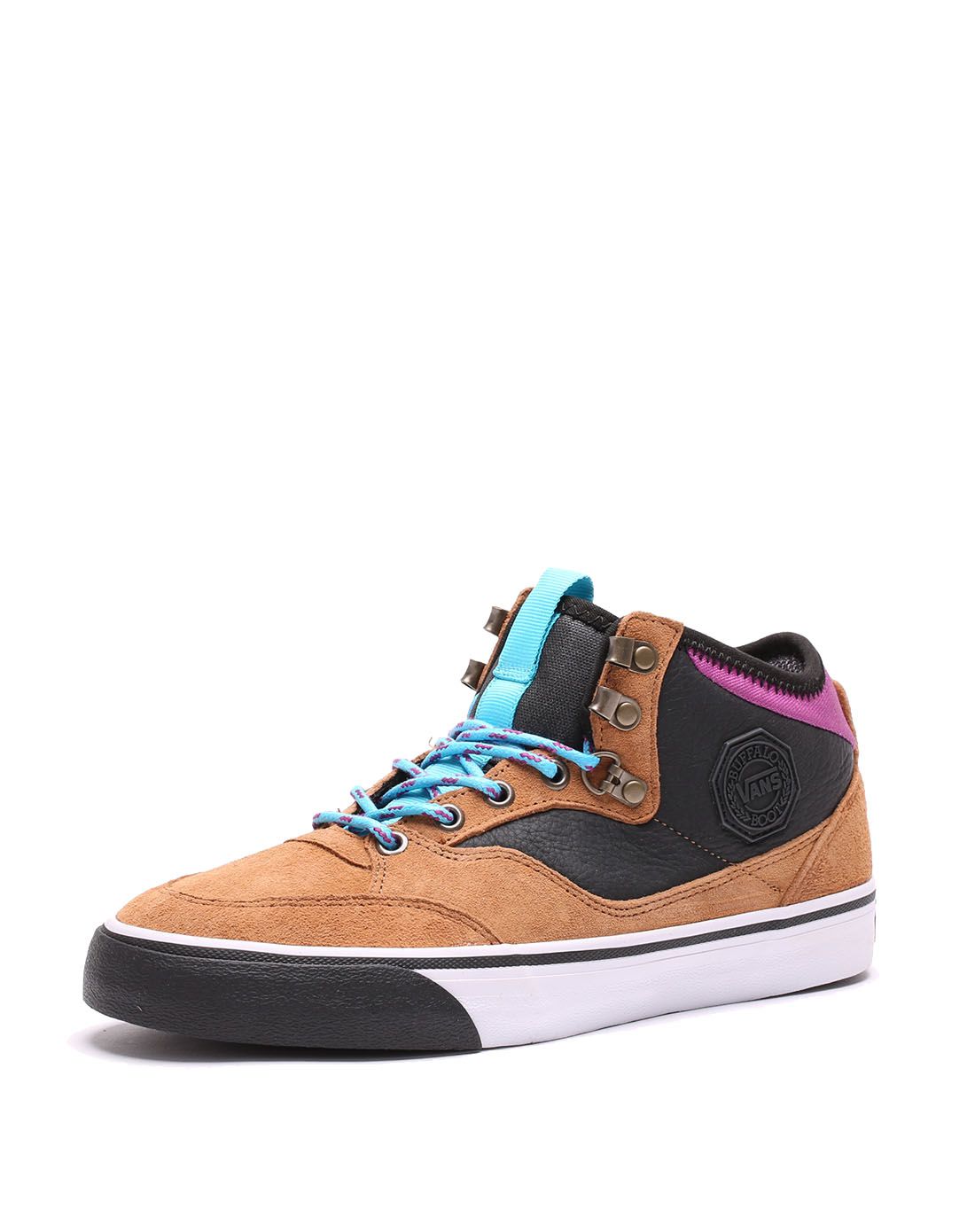 buffalo boot男款棕色/黑色时尚撞色休闲鞋