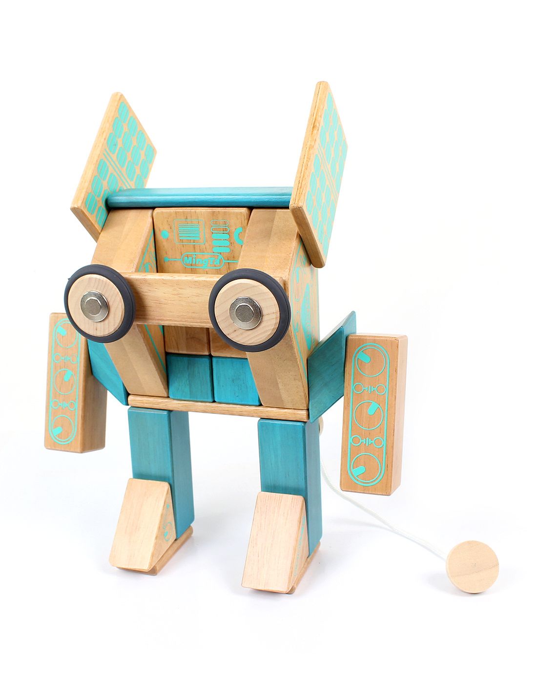 铭塔32粒机器人系列磁力积木磁性磁铁拼装建构益智儿童玩具