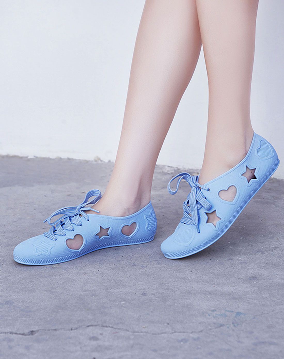 asteria系列 女款天蓝色星星镂空款沙滩鞋