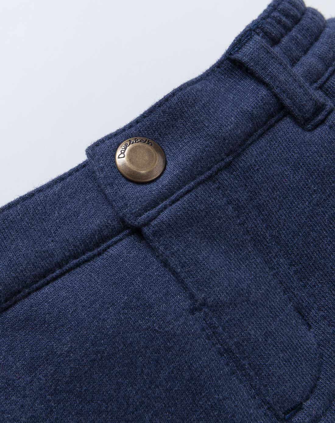 戴维贝拉dave&bella婴幼童服饰专场女宝宝蓝灰色长裤wphdb2970016