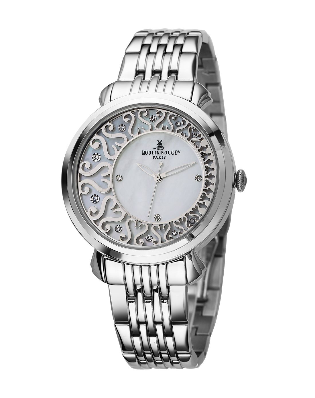 红磨坊moulin rouge 时尚潮流不锈钢石英女表