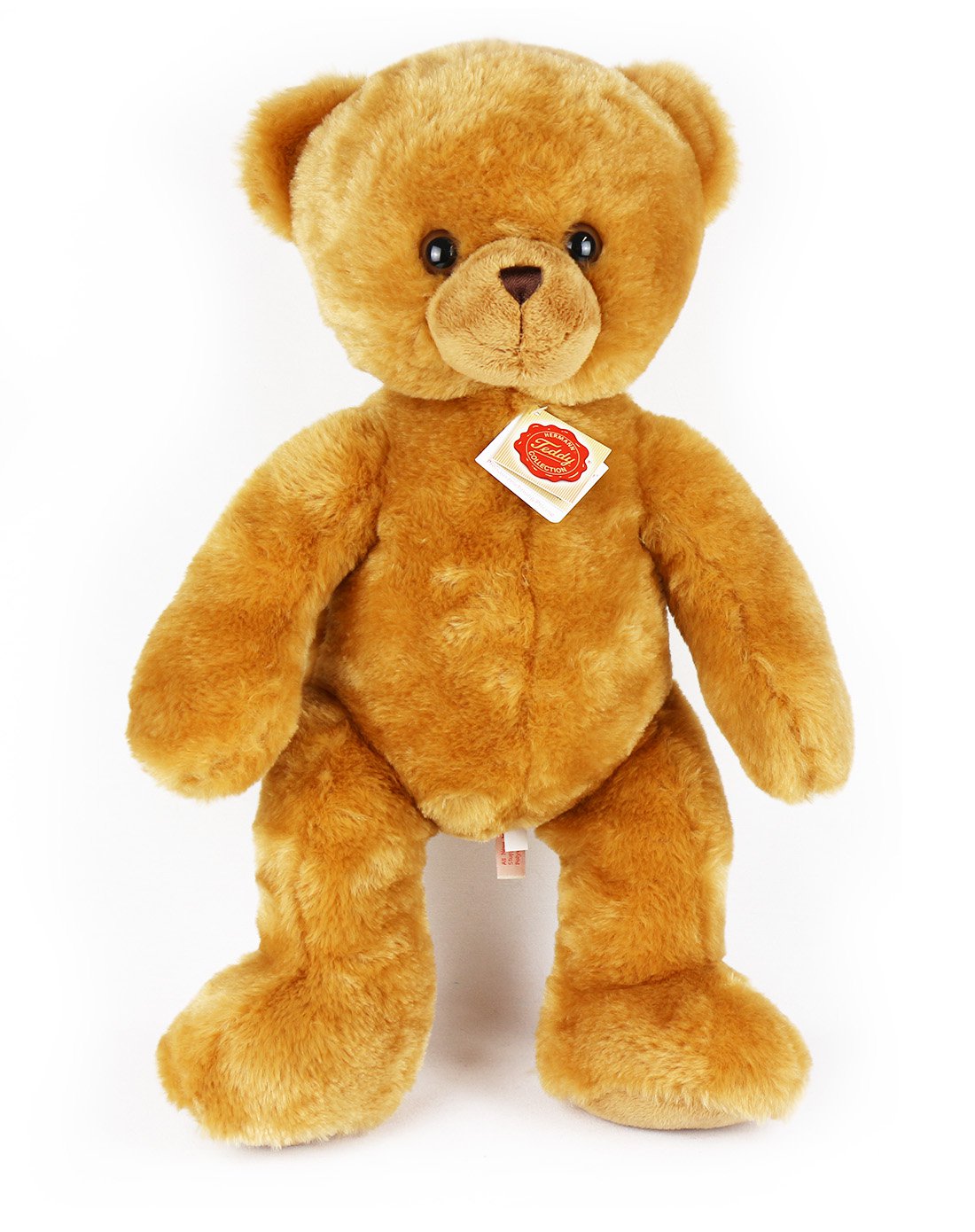 德国hermann teddy赫尔曼橘色泰迪熊 50cm 收藏手工版 仿真玩偶 0岁