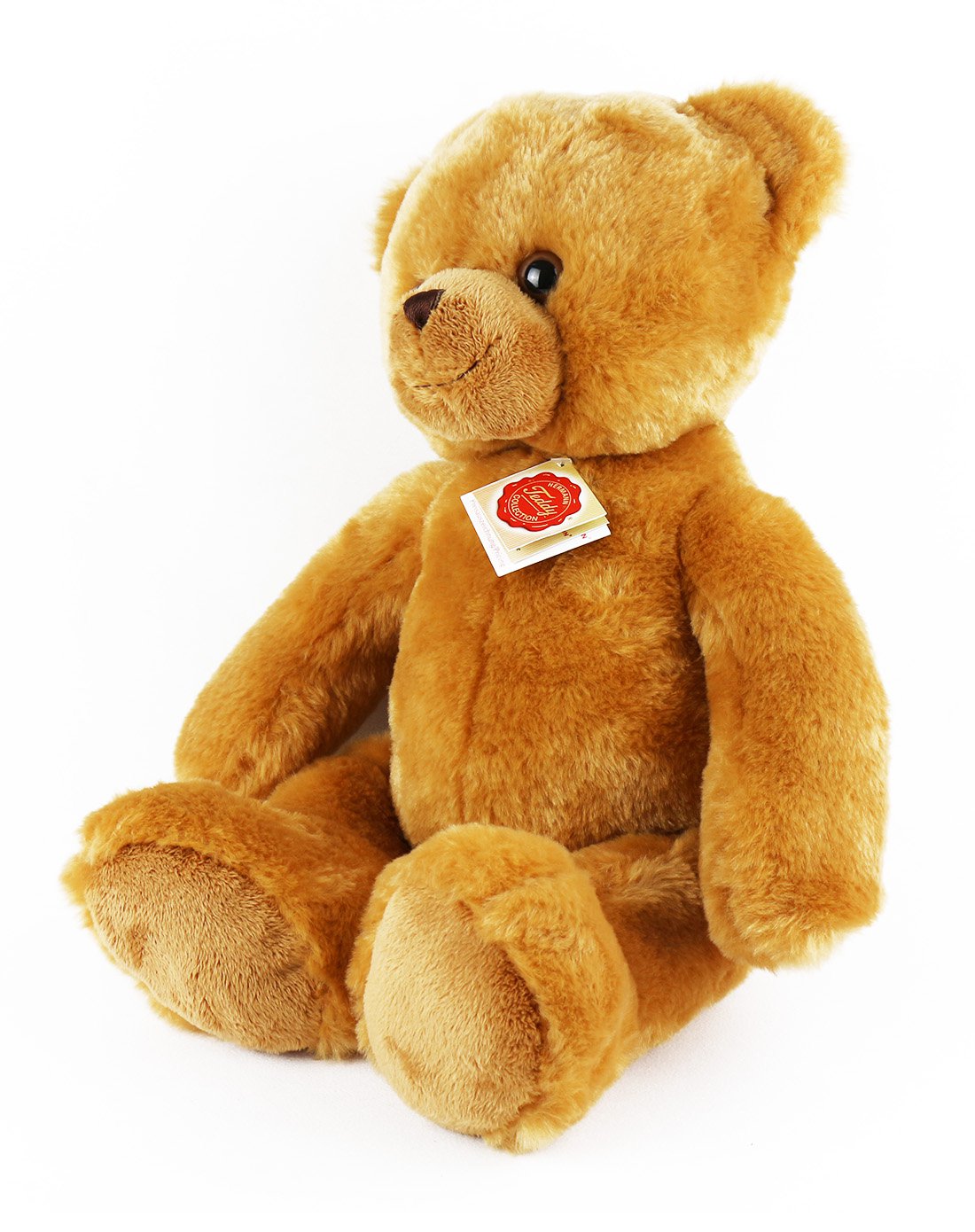 德国hermann teddy赫尔曼橘色泰迪熊 50cm 收藏手工版 仿真玩偶 0岁