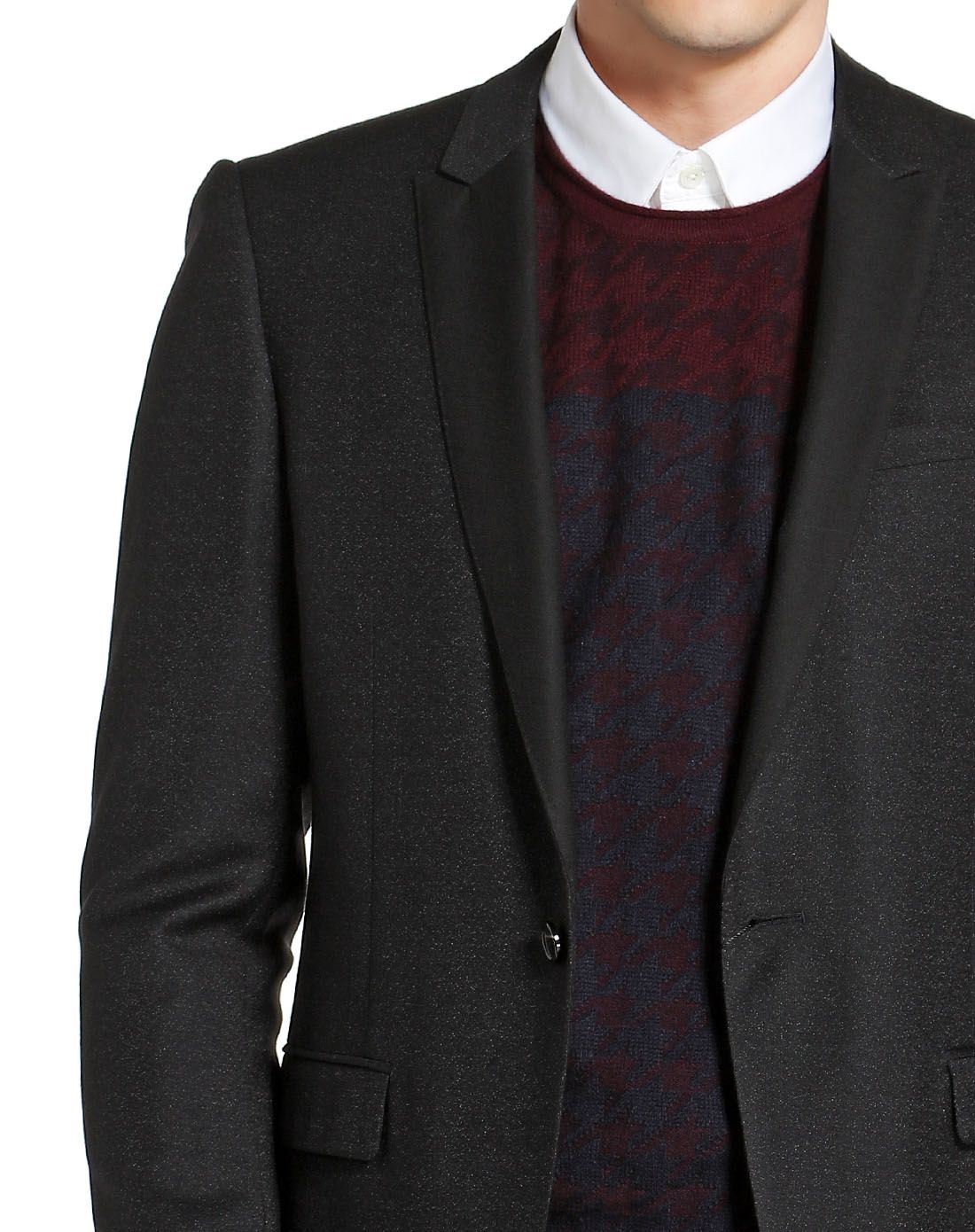 诺丁山黑色绅士风度长袖西服