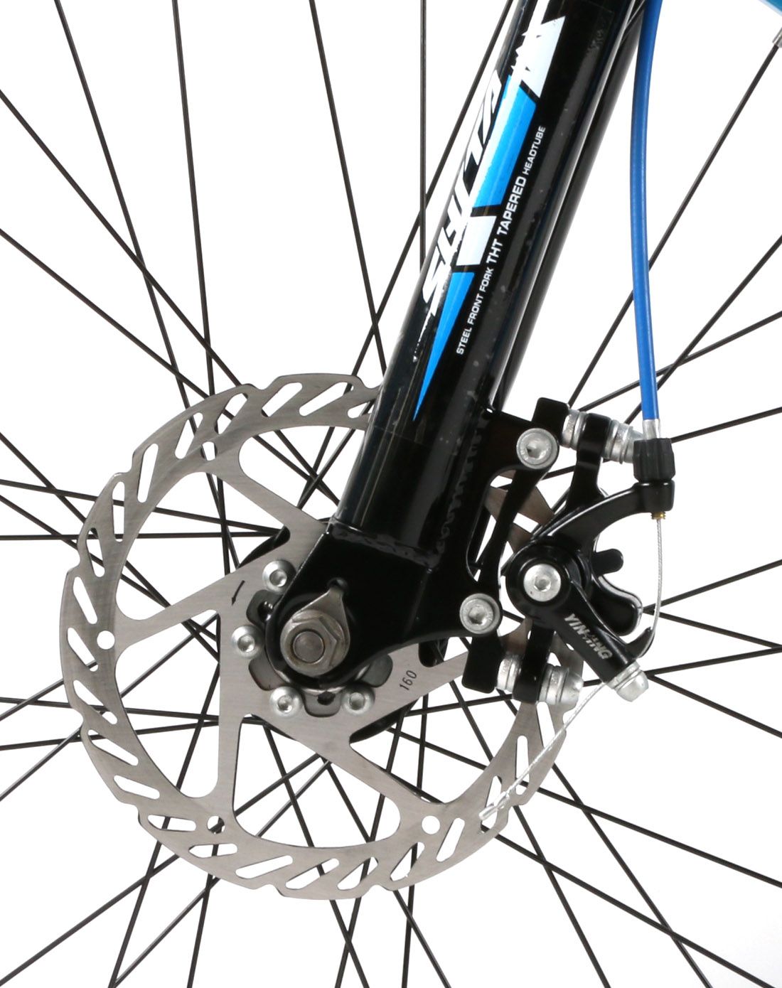 shita 24寸黑蓝色连体拨杆21s彩圈山地车zhefz24