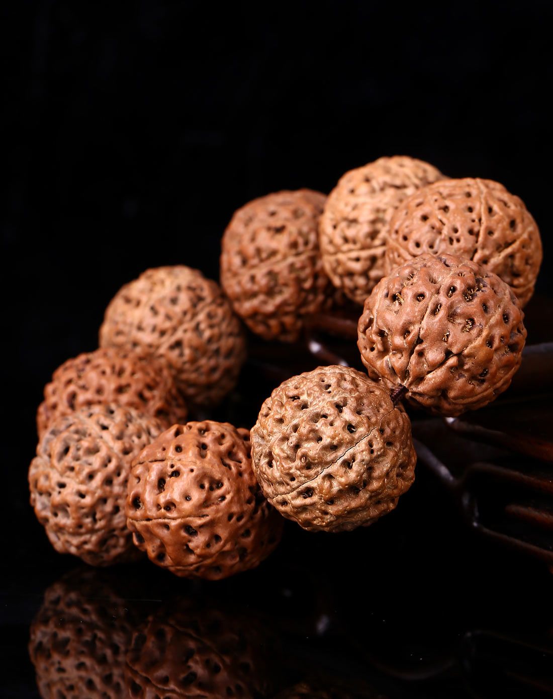 野生大金刚菩提手串30mm-稀有八瓣沉水