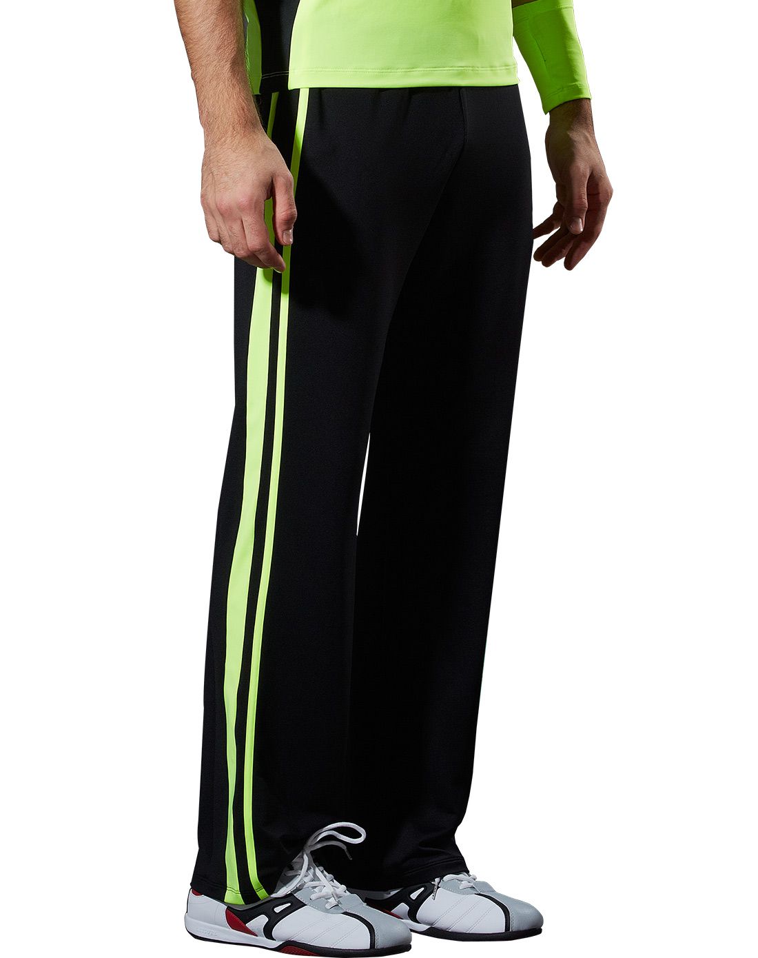 宽松直筒 路伊梵黑色男士减肥舞蹈裤 男健美操练功裤 直筒裤 出汗裤