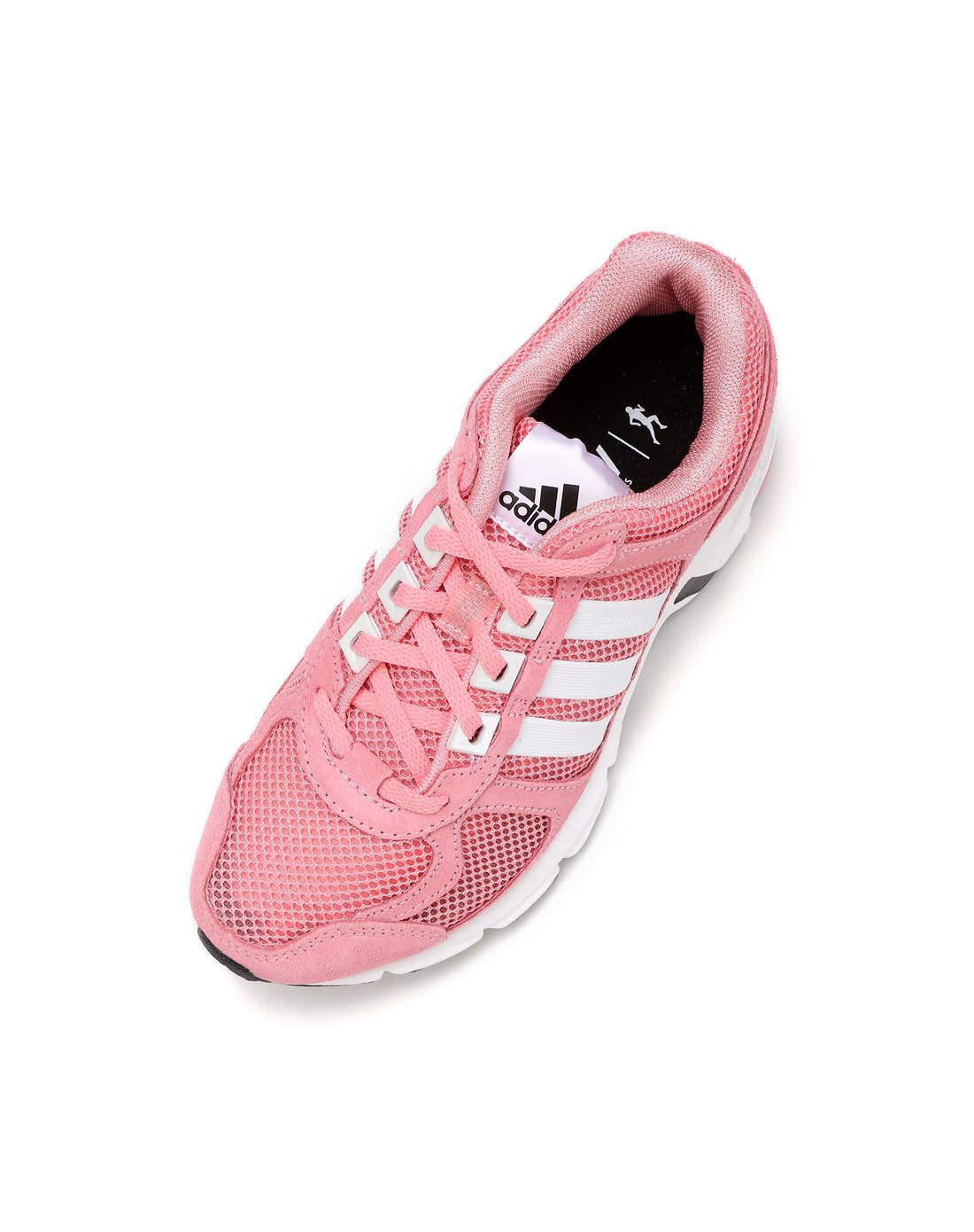 adidas时尚运动鞋新品专场透气耐磨 女款粉配亮白色跑步鞋b23166_唯品