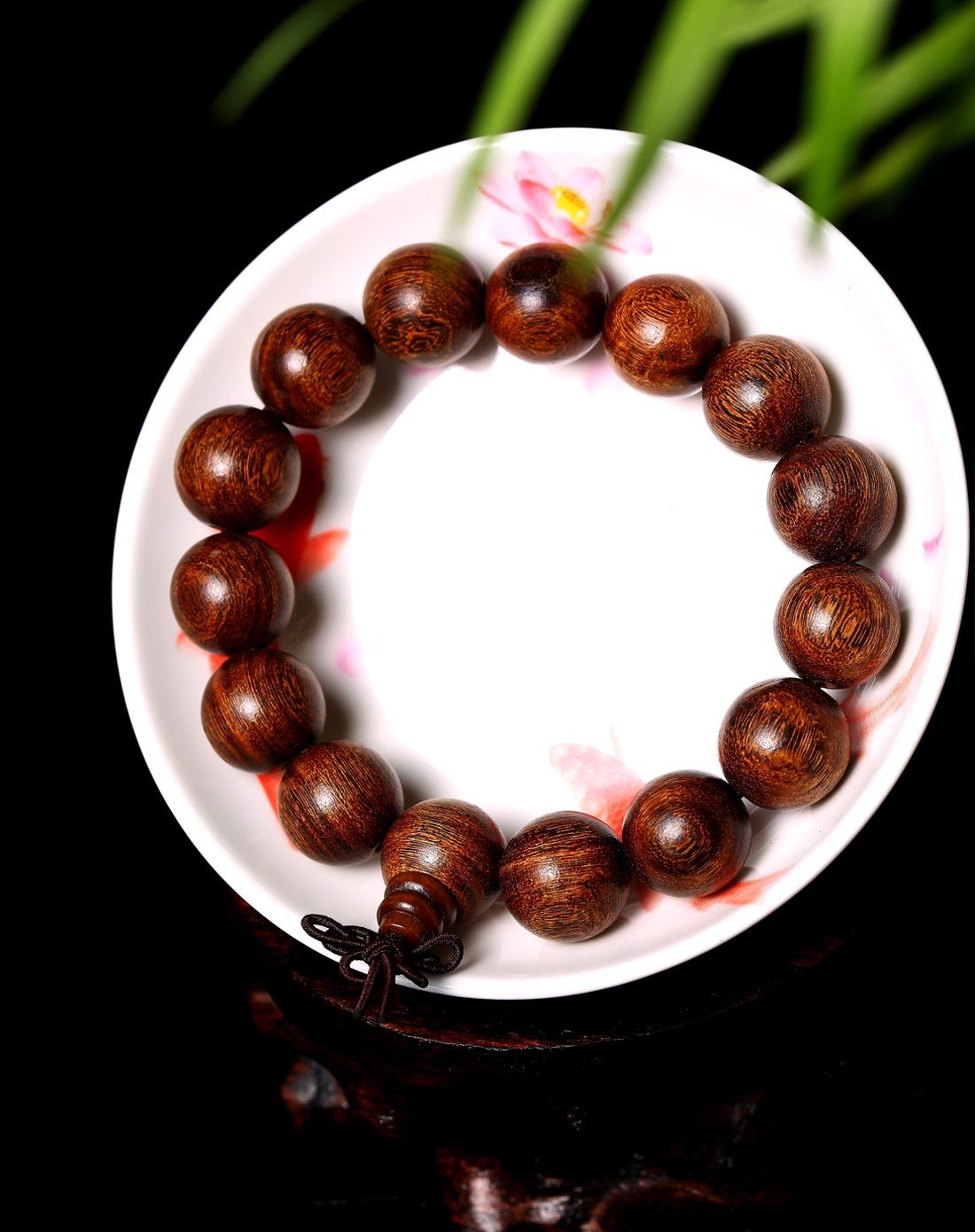 金丝檀手串光泽好15mm