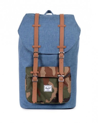 > herschel男女海军蓝丛林美洲系列时尚双肩包