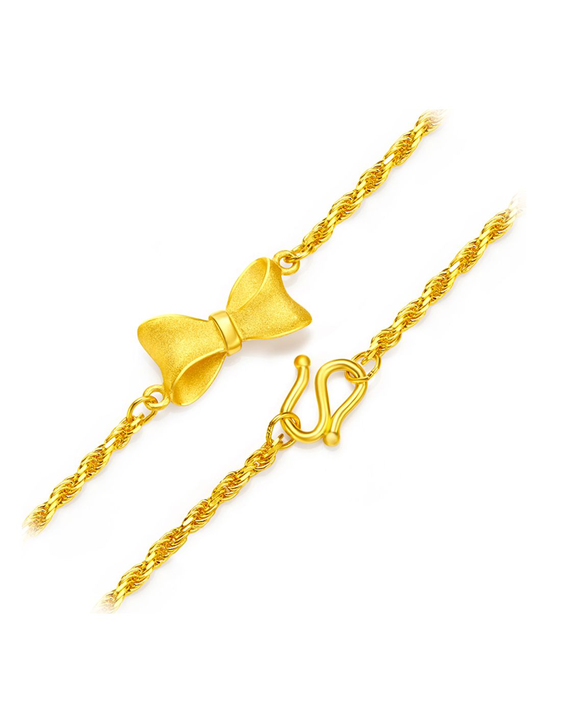 周大福 蝴蝶结黄金手链(计价)约4.6g