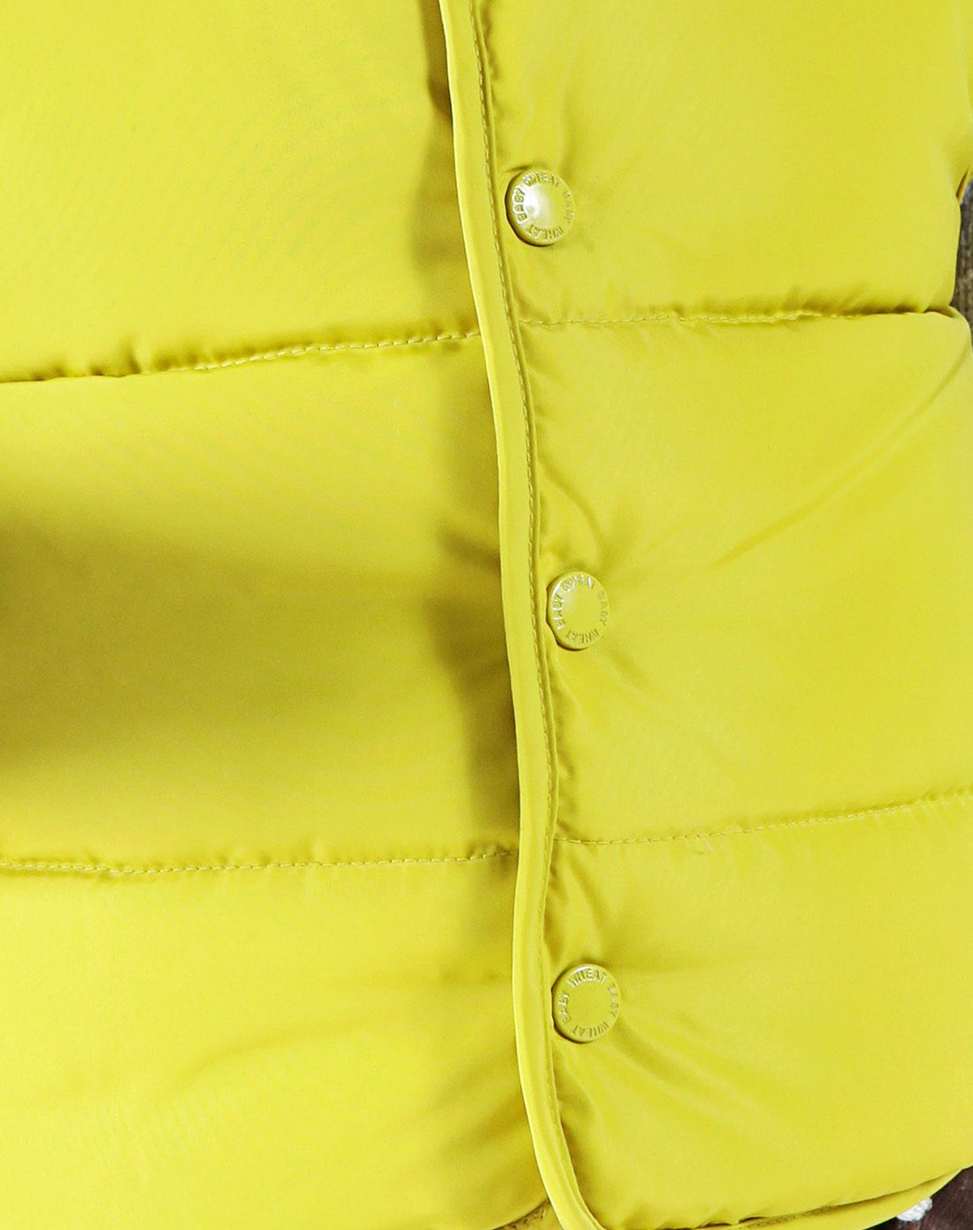 男女婴芥末色背心