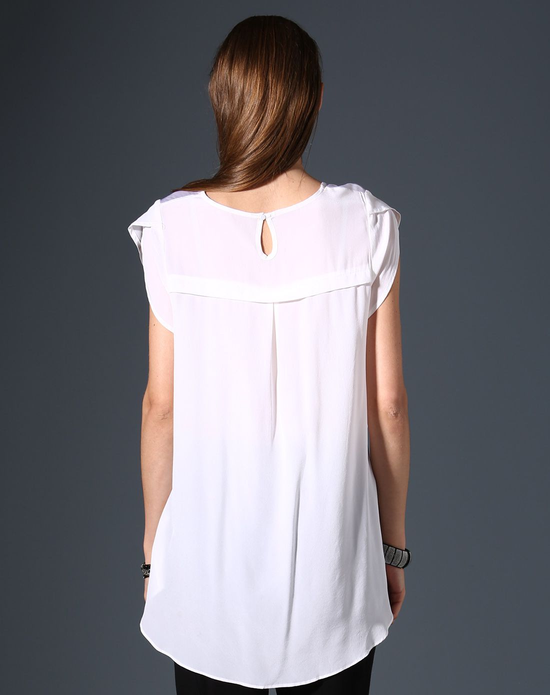 花朵豹纹卵形郁金香袖上衣