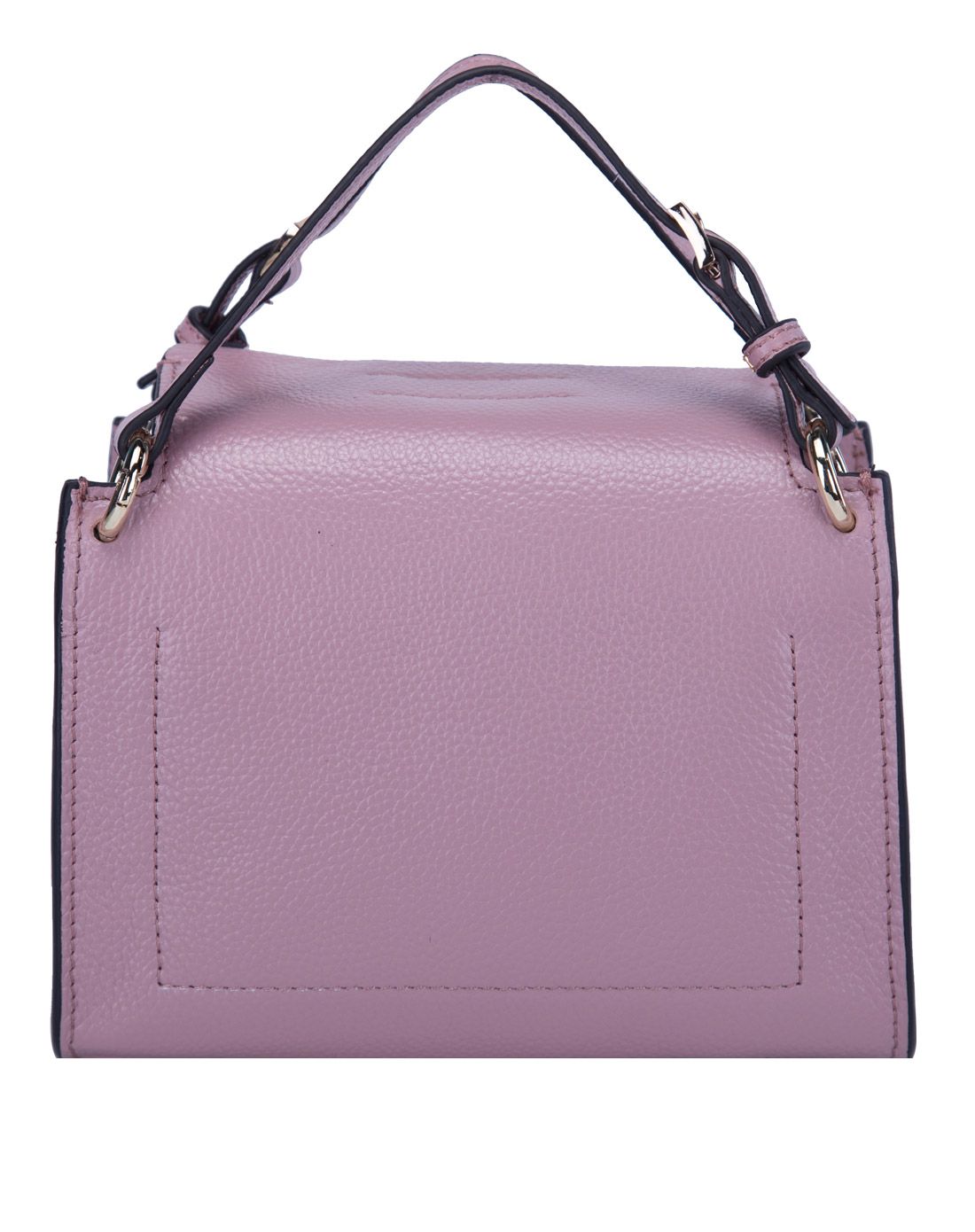 女款香芋粉色牛皮革时尚ol职业手提包