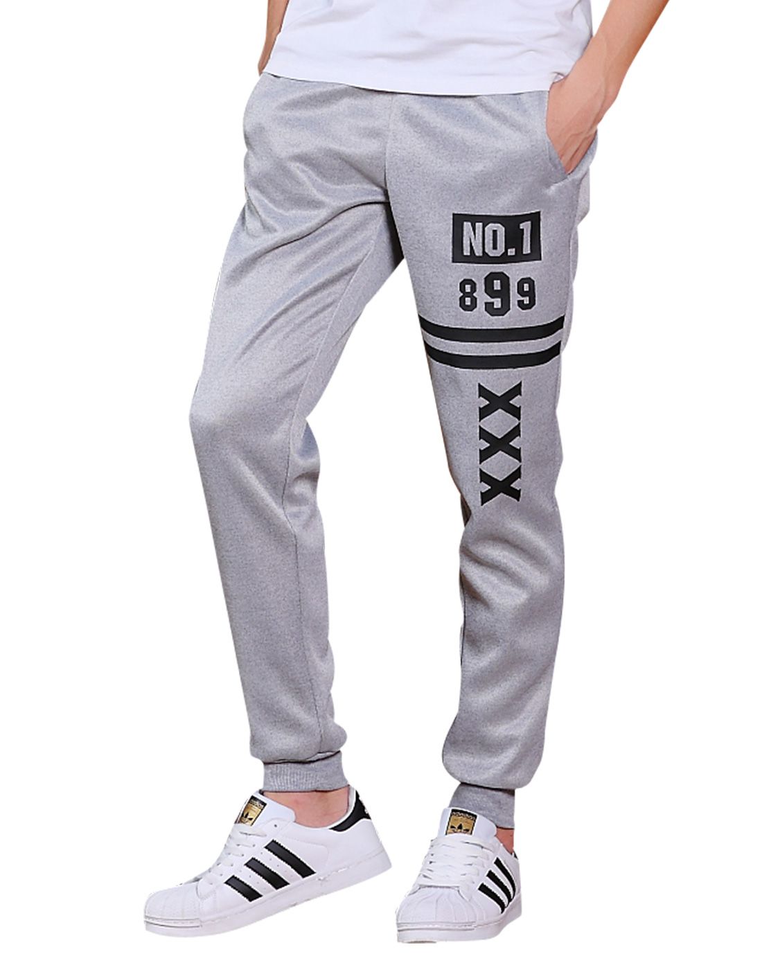 男士印花休闲运动裤