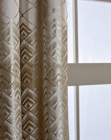 朝日之彩绒布香槟色窗帘2.6*2.6m*2片挂钩 共5.2米