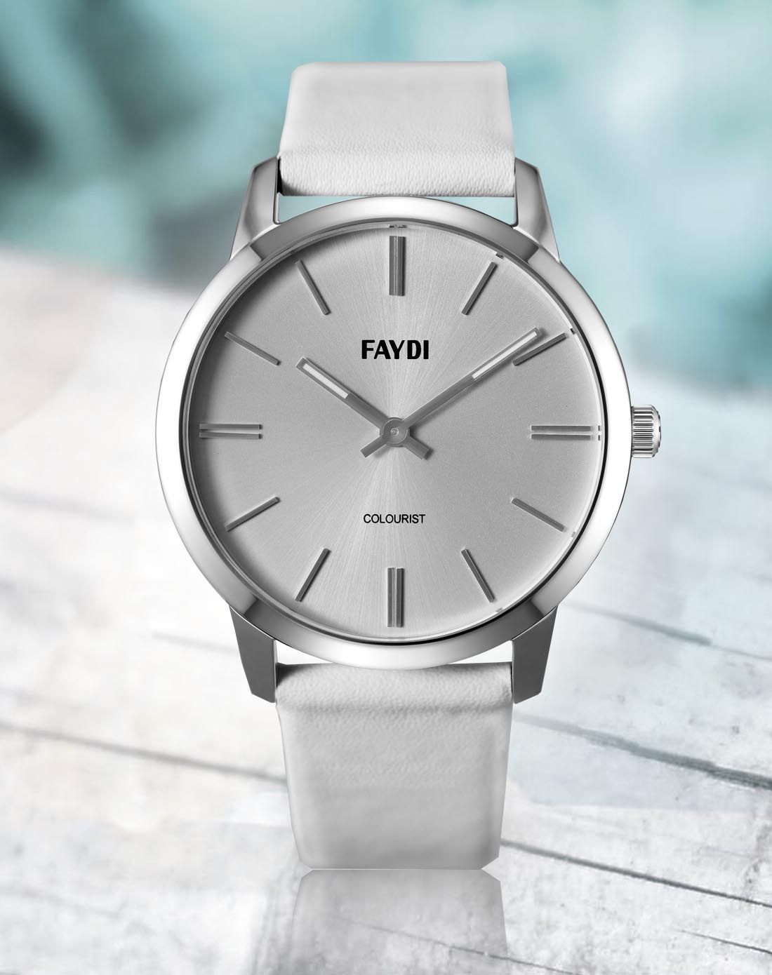 飞迪faydi (人气热销款)简约出色时尚情侣对表男款白色