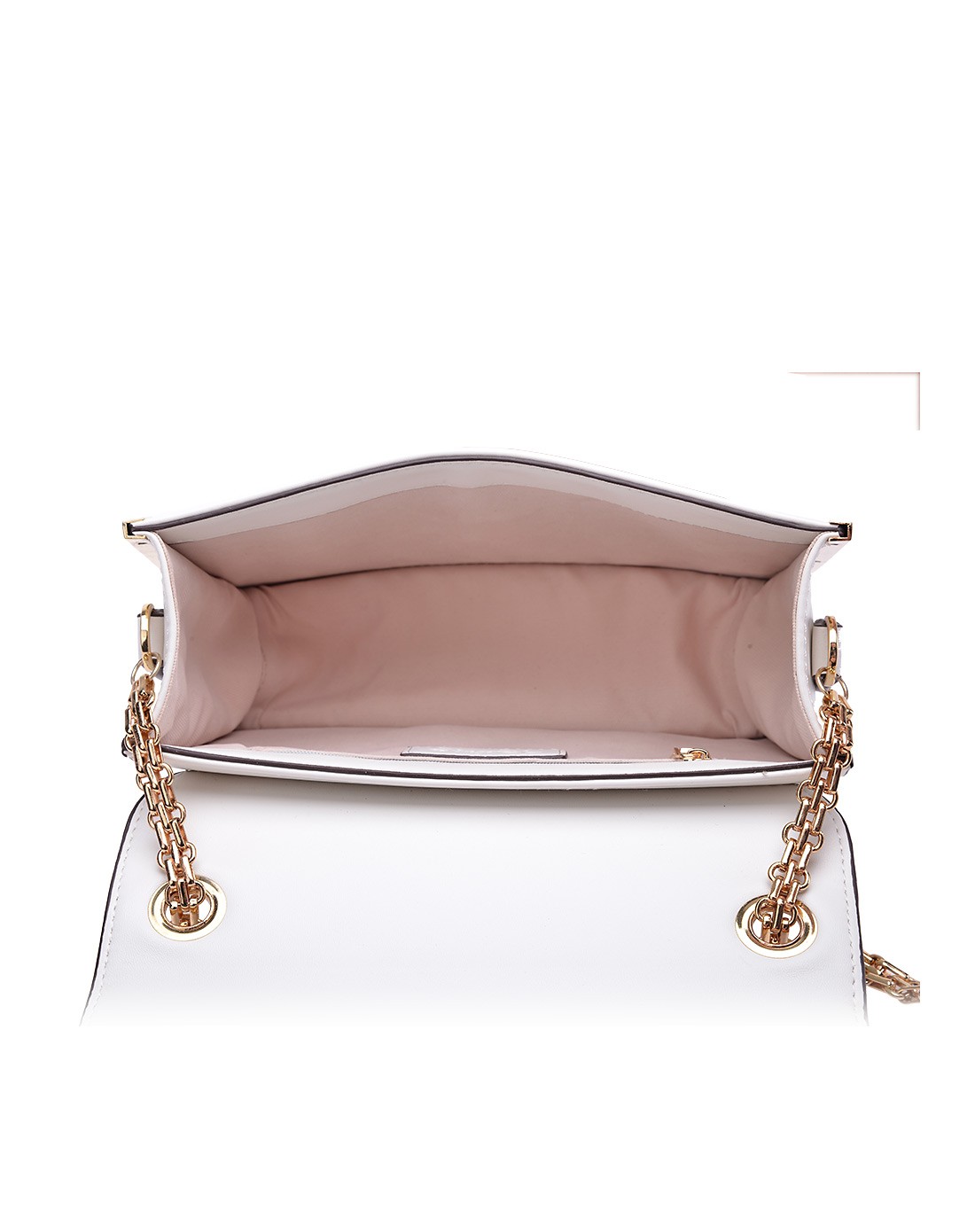 卡迪娜/kadina女款白色粉色人造革包包