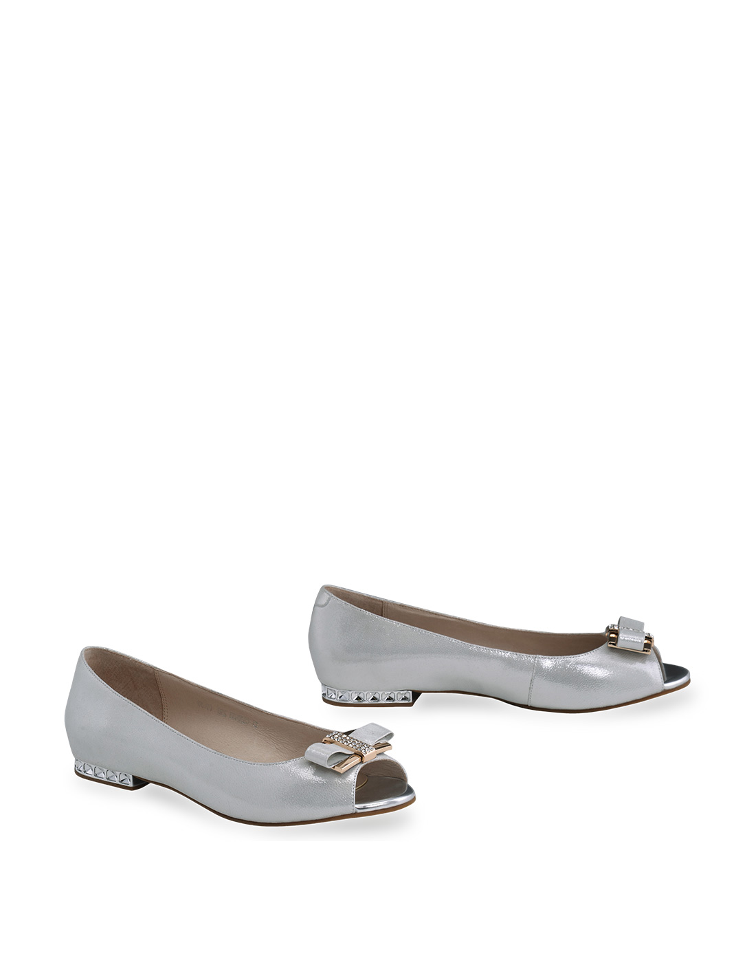 哈森harson集团品牌女鞋卡文女款银色羊皮革鱼嘴单鞋cs59430-022_唯品