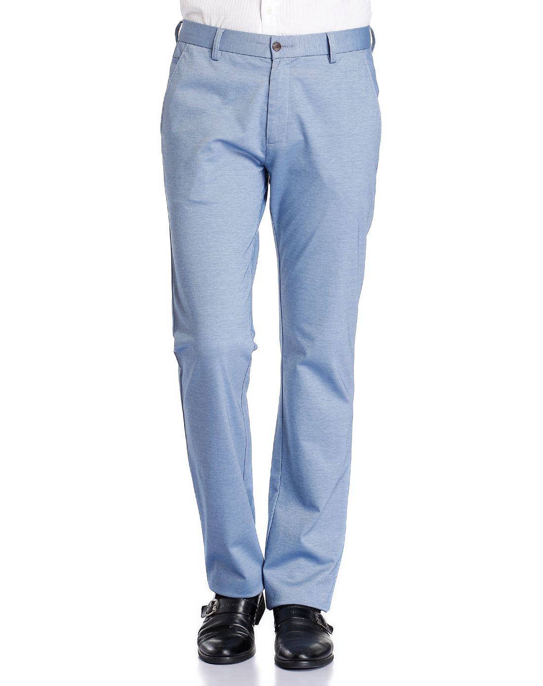 浅蓝色简约清新休闲裤