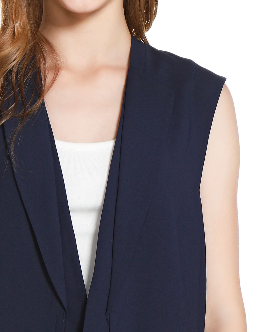 藏蓝色斯文马甲