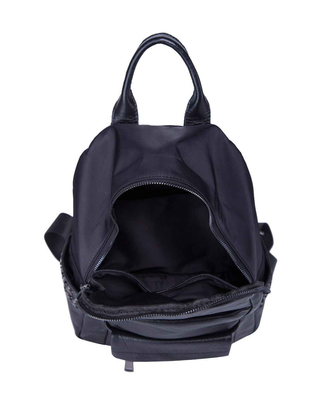 2016新品女款爵士黑个性街头时尚双肩包