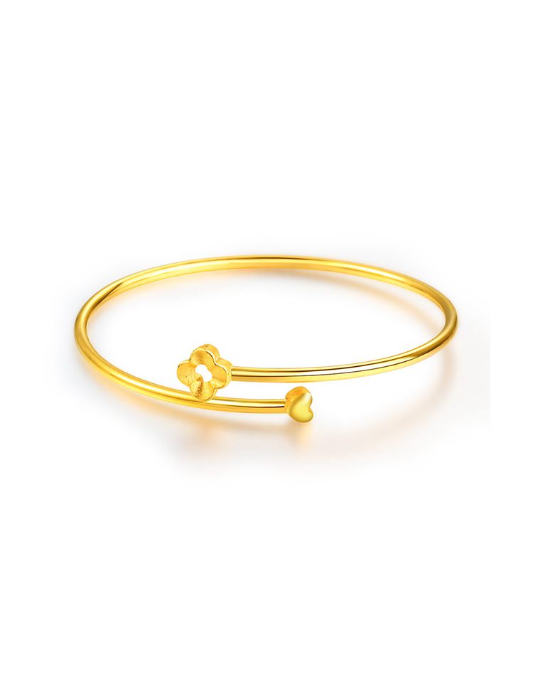 曼卡龙mclon珠宝专场曼卡龙 足金四叶草手镯(计价)约7.