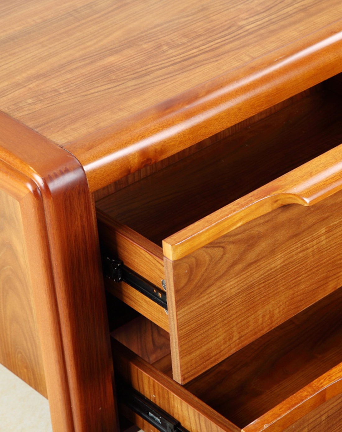 中式板木结合红梨木框架1.8m地柜