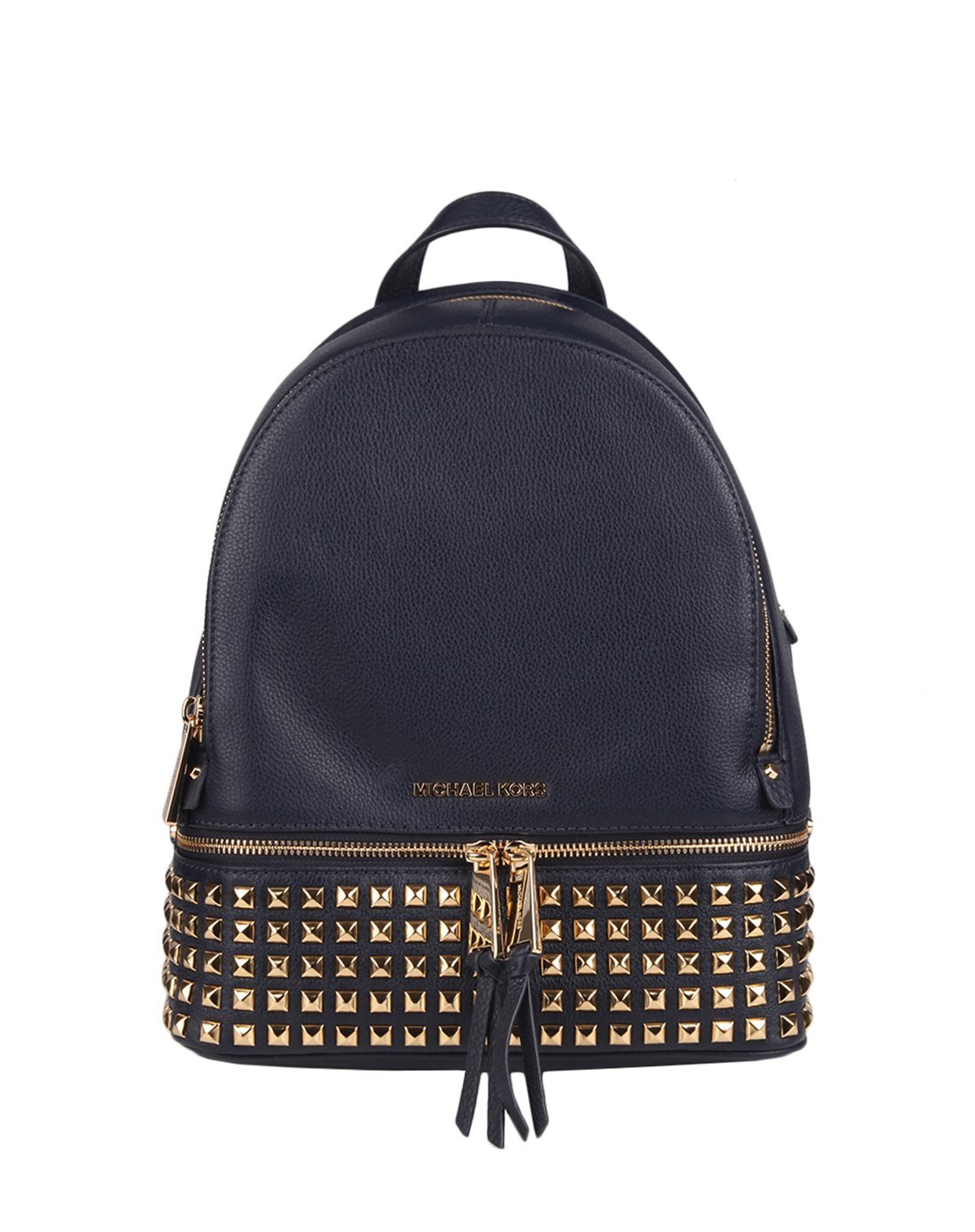 迈克高仕mk 铆钉中号皮质双肩包30s5gezb5l_唯品会