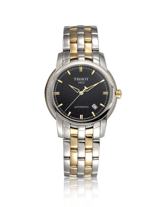 天梭tissot 宝环系列黑色机械男表t97.2.483.51