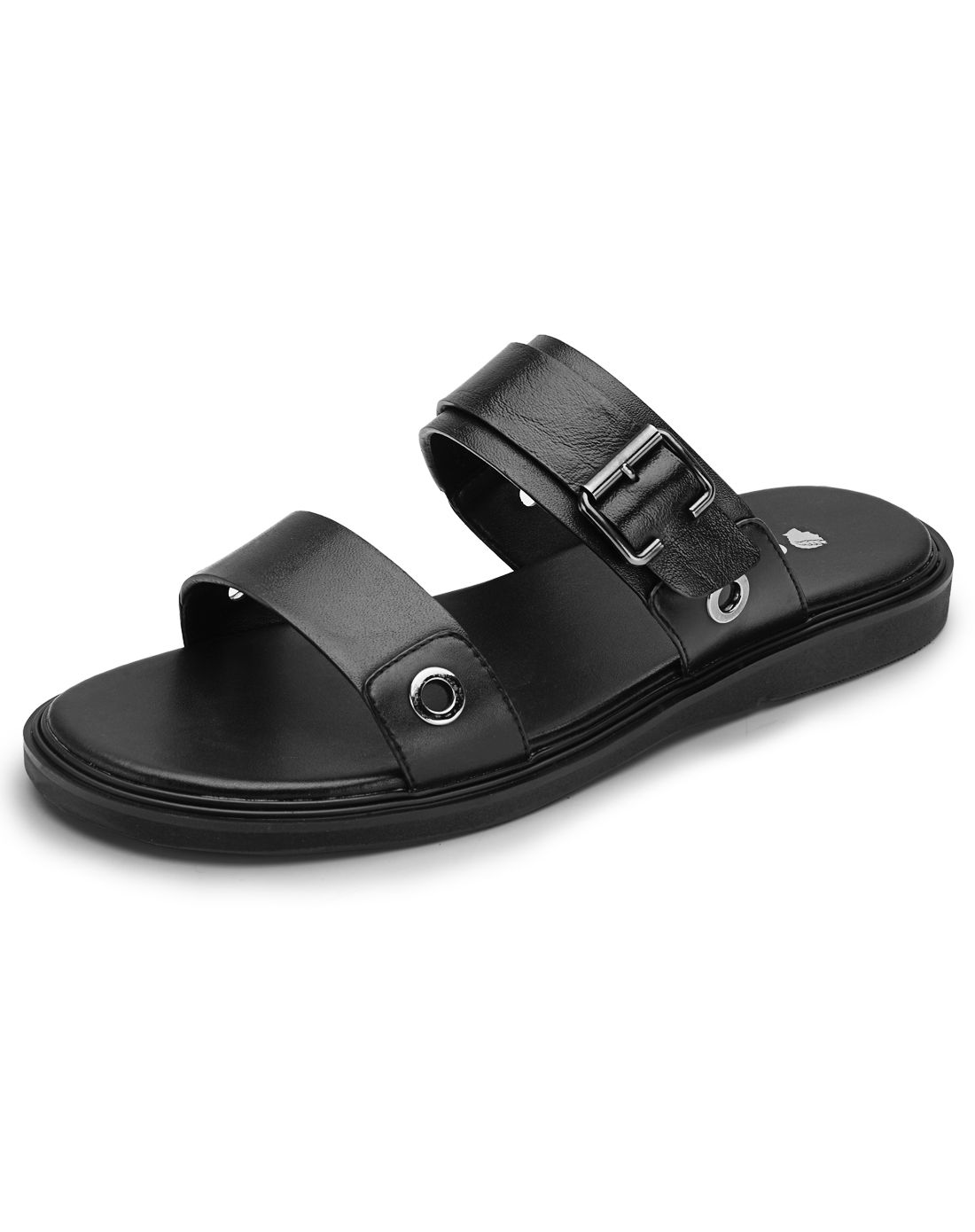 2016年新款男款黑色头层牛皮沙滩鞋