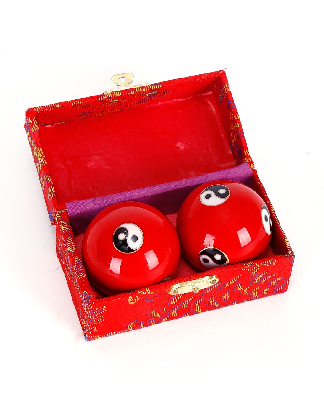 灵活关节按摩太极手球-红色太极