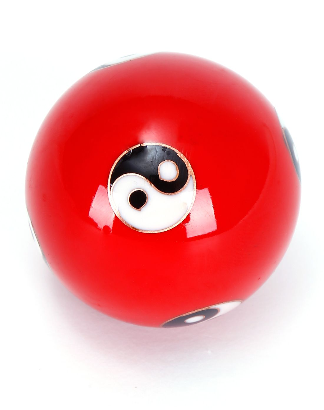 灵活关节按摩太极手球-红色太极